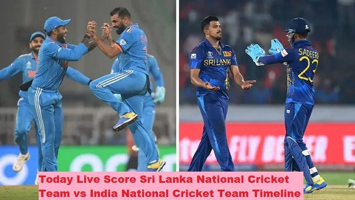 Sri Lanka National Cricket Team vs India National Cricket Team Timeline